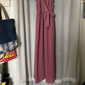 Elegant Mauve Sleeveless Dress